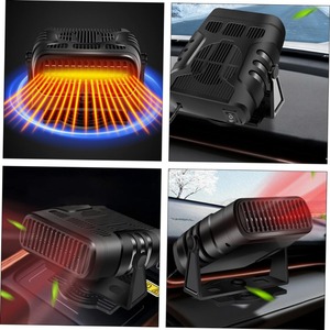 Ventilateur de refroidissement d'air pour <span class=keywords><strong>voiture</strong></span> électrique 24V, 12V/24V, 200W, jusqu'à 29dB, portable, dégivreur, sèche-linge, dégivrage de pare-brise de 6 pouces - Product Image 6