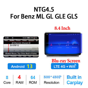 Sistema Android13 para <span class=keywords><strong>Mercedes</strong></span> Benz ML GL GLE <span class=keywords><strong>GLS</strong></span> W166 X166 Apple Carplay, reproductor de vídeo para coche, navegación, pantalla Multimedia, GPS 4G - Product Image 3