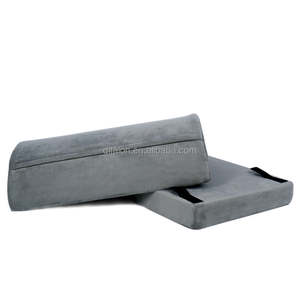 Bantal kaki kantor ergonomis, bantalan bawah meja tinggi dapat disesuaikan busa memori pendukung nyaman tidak licin tahan lama - Product Image 4