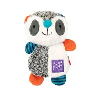 Jouet pour animaux de compagnie en peluche lavable en forme d'œuf avec couineur, jouet à mâcher interactif détachable pour chiots et petits chiens
