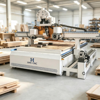 Centre d'usinage CNC pour le travail du bois avec table PTP pour routeur, idéal pour les panneaux de meubles modulaires