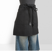 Demi-tablier pour le personnel de restaurant, uniforme de travail pour les dîneurs, les cafés et les restaurants occidentaux