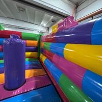 Château gonflable personnalisé de haute qualité avec souffleur puissant inclus, garantie étendue pour une utilisation commerciale dans les parcs de jeux