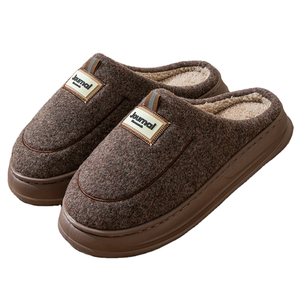 Nouvelles pantoufles d'intérieur chaudes et moelleuses pour hommes avec semelle intérieure antidérapante en EVA, légères - Product Image 2