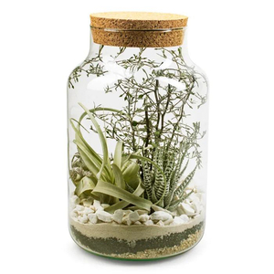 Moderne Klare Glas-Tischvase und Terrarien Heimdekoration mit Individualisiertem Logo Verkauf für Hochzeiten - Product Image 1