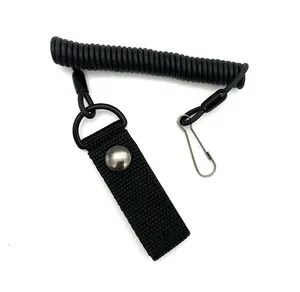 전술 개폐식 봄 탄성 로프 야외 생존 도구 안티 손실 Lanyards 스트랩