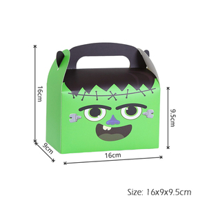 Boîte en papier pour friandises d'Halloween, boîte à bonbons, emballage cadeau pour biscuits, boîtes à friandises pour la décoration de fête d'Halloween - Product Image 2