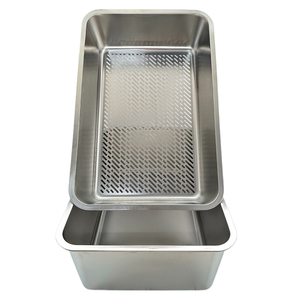 WOTAI New Product Stainless Steel With Shifter Litter Sifter <strong>Box</strong> 60*40*20cm 15cm <strong>Cat</strong> Basin Toilet - Product Image 5