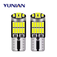 10 Stück T10 W5W LED-Glühbirnen CANBUS Auto-Innenraumbeleuchtung Tür Handschuhfach Kofferraum Kennzeichenbeleuchtung 12V 4014-26MSD 7000K Weiß Eisblau