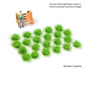 Cua Vương Quốc sôi động 22 mảnh nhựa lá cỏ mô hình đường sắt Khu Vườn Cổ Tích kiến trúc dioramas quy mô 1:32 thu nhỏ - Product Image 6