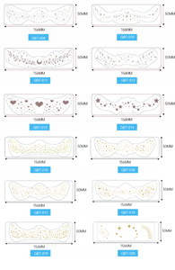 Patchs de maquillage Hot Sparkle WX <span class=keywords><strong>QB</strong></span>, autocollants de tatouage de faux-freckles dorés, art corporel temporaire pour les fêtes et les festivals de papier - Product Image 5
