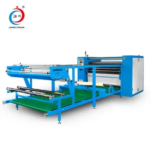 Industrial Fabric Flags T-shirt Silk Scarf Sale Heat Transfer Oil Drum Automatic Sublimation Roll To Roll Machine