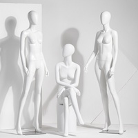 Mannequin blanc mat, présentoir corps entier, pour vitrine de magasin de vêtements, mannequin de robe de mariée style coréen, réaliste