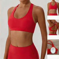 Soutien-gorge de sport pour femme, dos croisé, pour yoga, entraînement, course à pied, cyclisme, activités de plein air