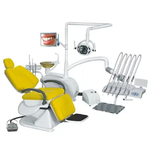Equipos Unidades Dentales الصين الجملة كرسي طبيب أسنان أرخص الأسنان وحدة مع ضاغط
