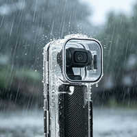 Carcasa Sumergible de 50 Metros para DJI Osmo Pocket 3/4, Carcasa Protectora para Cámara de Acción con Expansión Cold Shoe, Carcasa Protectora para Buceo y Deportes