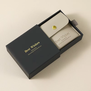 Scatole per Gioielli Personalizzate di Alta Qualità con Logo Stampato, Confezione in Cartone, Astuccio in Pelle PU 9X9X3.2CM Quadrato - Product Image 6