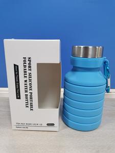 550ml Bouteilles Deau Outdoor Sports Garrafa Dobrável Dobrável Garrafa De Água De Silicone Com Logotipo Personalizado - Product Image 6