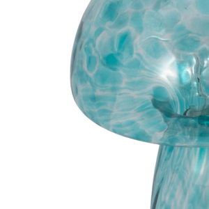 Lampada da Tavolo a Forma di Fungo in Vetro Blu, Illuminazione Moderna per Camera da Letto e Soggiorno, Stile Boho - Product Image 4