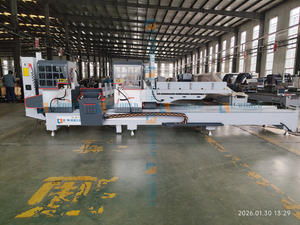 Scie à découper CNC à double tête automatique pour profilés UPVC/<span class=keywords><strong>PVC</strong></span> et aluminium, de la marque Eworld, fabriquée en Chine, pour la construction - Product Image 5