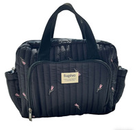 Sac de poussette tendance en coton brodé motif ours, haute qualité, durable, ultra-léger, grande capacité, pour maman