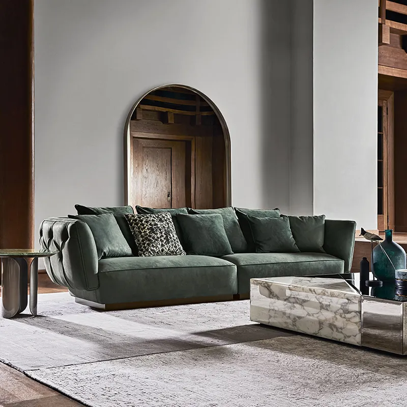 Lusso moda foshan divano set divano in tessuto poltrone di lusso soggiorno moderno divano singolo fornitura di fabbrica di lusso