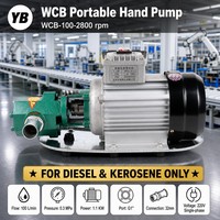 WCB 100 Gusseisen-Getriebeölpumpe 100 LPM 0,3 MPa 1,1 KW Kohlenstoffstahl-Getriebe Niedrigviskose Öltransferpumpe 2800 U/min Mit Motor