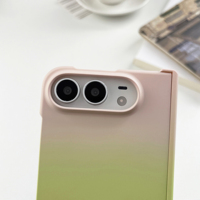 Coque tendance dégradée pour iPhone Fold, iPhone Ultra, iPhone 18Fold 2026 – Protection de charnière contrastée pour filles