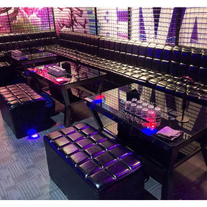 تخصيص أسود شكل U كرسي جلوس صالة صالة Vip نادي النرجيلة أثاث بار النادي الليلي - Product Image 5