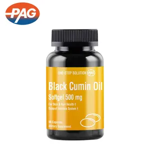 Private Label Skin And Hair Supplement Black Cumin Seed Oil Holistic Wellness 500Mg Black Cumin Oil Softgel Capsule