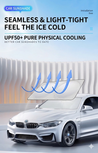 Pare-soleil de pare-brise de <span class=keywords><strong>voiture</strong></span> OEM en gros pour cadeaux, visière publicitaire personnalisable avec logo, protection UV - Product Image 5