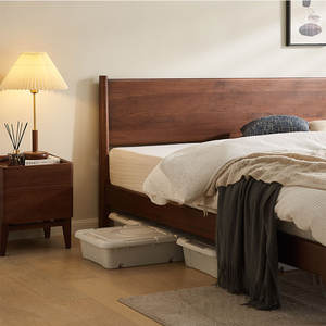 Cadre de lit Queen Size en bois massif de chêne moderne et simple B5018 <span class=keywords><strong>Gorange</strong></span>/ODM - Product Image 3