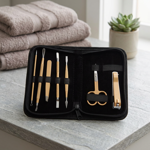 ASAP Stainless Steel 5 1 Portable Classic Manicure Pedicure Set Nail Clipper Cutter Trimmer <b>Ear</b> <b>Pick</b> Grooming Kit Customized 50 - Product Image 4