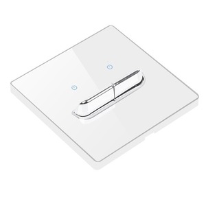 EU Anh Phong Cách Trắng Phổ 2Gang 2-Way Ổ Cắm Điện Và 1Gang Chuyển Đổi Ánh Sáng Tempered Tường Thiết Lập Lại Thiết Bị Chuyển Mạch Điện Và Ổ Cắm - Product Image 6