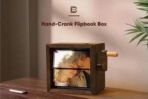 Flip Book Personalizzato con Foto Animazione a Cornice Cofanetto Flip Book Azionato a Manovella Album Fotografico con Luce Flip Book Azionato a Manovella - Product Image 2