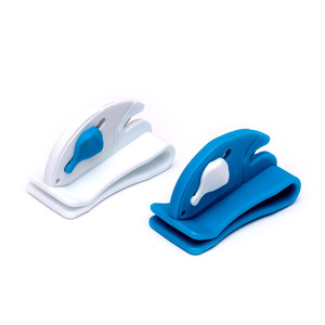 Coupe-ballons en plastique durable bleu, blanc et noir, écologique, pour la décoration de fête, rentrée scolaire, Halloween - Product Image 1