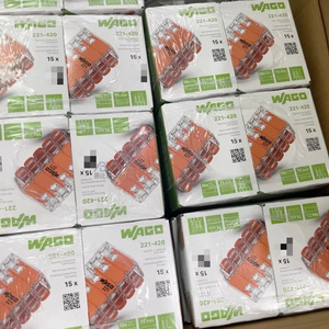 Original Neu Wa-go 221-420 10-Positionen-Klemmenblock Schnell verdrahtung Versand Kompakter 600-V-Federklemmenstecker für Leiter - Product Image 4