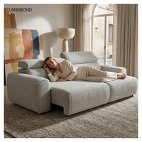 Sofá Cama Deslizante de Lujo Moderno de Alta Gama, 40 cm, Sofá de Descanso Eléctrico, Cómodo Sofá Cama Extraíble para Sala de Estar