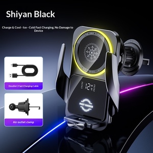 <span class=keywords><strong>Chargeur</strong></span> sans fil magnétique 25W pour grille d'aération de voiture avec refroidissement semi-conducteur TEC pour Apple iPhone 17 – Recharge rapide en voiture - Product Image 4