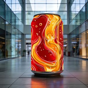 Écran LED 3D d'intérieur irrégulier géant gonflable en forme de canette de boisson, télécommande, multicolores, publicité sans fil, alimentation CA, garantie 1 an - Product Image 5
