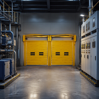 Porte à enroulement rapide automatique à spirale turbo avec lames en alliage d'aluminium pour entrepôt industriel