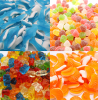 Usine OEM/ODM : Vente en gros de bonbons gélifiés personnalisés, diverses formes et saveurs, saveur fruitée, acidulés, sucrés, en vrac