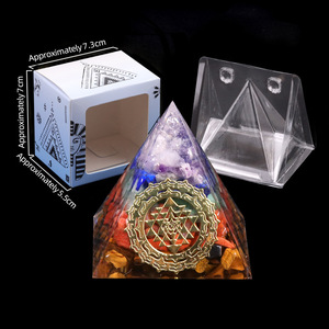 Pyramide d'Orgonite de 5 cm, Nouvelle, Polie, Générateur d'Énergie Chakra en Cristal, Protection EMF et Guérison par la Méditation - Product Image 3