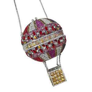 Tas Clutch Berlian Buatan Tangan Wanita, Dompet Kristal Motif Hewan, Tas Selempang Berhias Rhinestone untuk Pesta Malam dan <span class=keywords><strong>Prom</strong></span> - Product Image 5