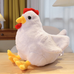 ตุ๊กตาไก่ตัวอ้วนขนปุย ของเล่นตุ๊กตาไก่ยัดไส้ขนนุ่ม ขายส่ง - Product Image 6