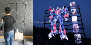 70cm 27,6 in <span class=keywords><strong>2</strong></span>,3 ft FSP F70 ifan led fan display 3D hologramm led board Wifi App Control Nackt augen 3D hologramm led-anzeige - Product Image 6