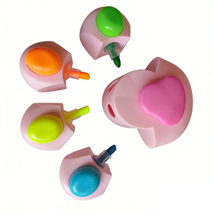 Ensemble de surligneurs mignons en forme de patte de chat, 5 en 1, marqueurs fluorescents rétractables, papeterie kawaii pour enfants, surligneurs <span class=keywords><strong>pastel</strong></span> pour l'école et le bureau - Product Image 2