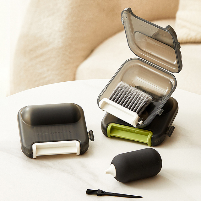 Keyboard Microfiber Camera Cleaning Kit Computer Air Dust Blower Lens Cleaning Set Wind Oval Air PC Cleaner with Storage Box