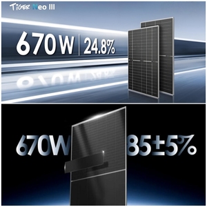 <b>Solar</b> <b>Panels</b> Bifacial Module 650-670W Half Cell Dual Glass PV Module for <b>Solar</b> System - Product Image 2