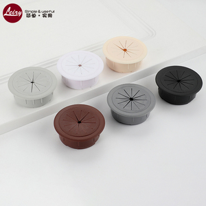 ABS redondo 60-caja de alambre muebles gabinete cableado agujero cubierta computadora escritorio cubierta escritorio roscado agujero cubierta - Product Image 5